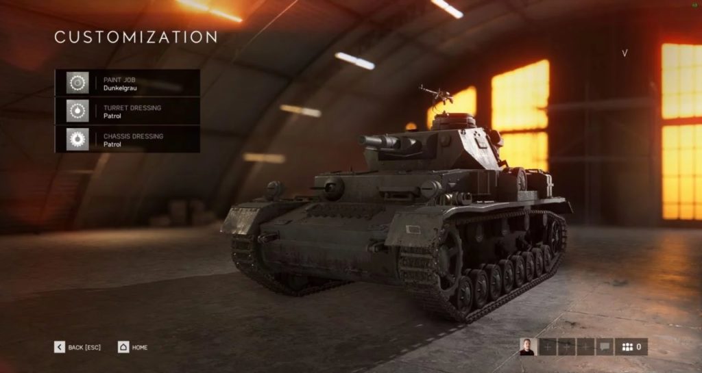 Battlefield V Tankları Kişiselleştirme Özelliği 5