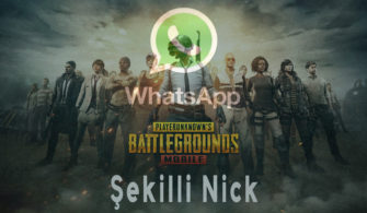 WhatsApp Şekilli Nick PUBG Mobile