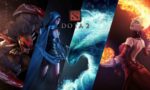 Dota2_KeyVisual_OfficialArt_Bloodseeker_DrowRanger_Morphling_Lina